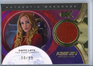 Cryptozoic CZX DC Crisis Infinite Earths Caity Lotz WARDROBE RELIC 59/99 M10