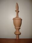 WOOD FINIAL UNFINISHED FOR CLOCK OR FURNITURE #79
