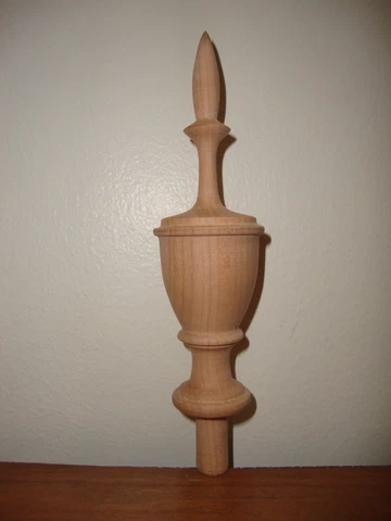 WOOD FINIAL UNFINISHED FOR CLOCK OR FURNITURE #79 Cover