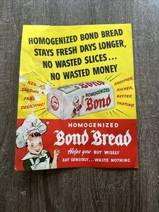 Original Vintage 1940’s Bond Bread Advertising Poster / Sign - Picture 1 of 16