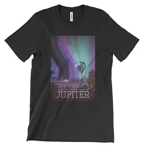 NASA Kunst Poster T-Shirt. Jupiter. Solaranlage. Schwarz, Weiß, Weltraum Astronaut NEU - Bild 1 von 5