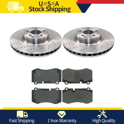 Rotores de freno delanteros y pastillas de freno metálicas para Mercedes-Benz CL550 2007-2008 Foto 1 de 4