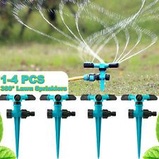 1-4 PCS 360Â° Water Sprinkler Watering Sprayer Automatic System Garden Yard Lawn