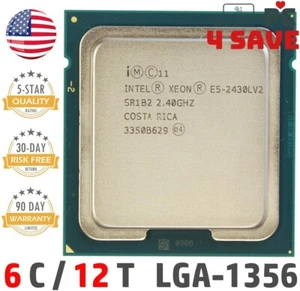 Intel Xeon E5-2430L V2 2.40GHz 6-Core 15MB LGA1356 Server CPU Processor SR1B2 - Picture 1 of 1