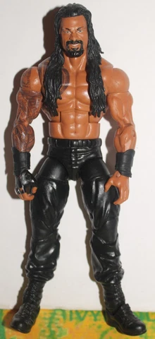WWE USED Roman Reigns Mattel Elite Action Figure Wrestling Series Cover