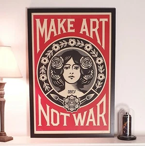 Shepard Fairey (OBEY) - Make Art Not War - Open Edition - SIGNIERT - 2025 - Bild 1 von 10