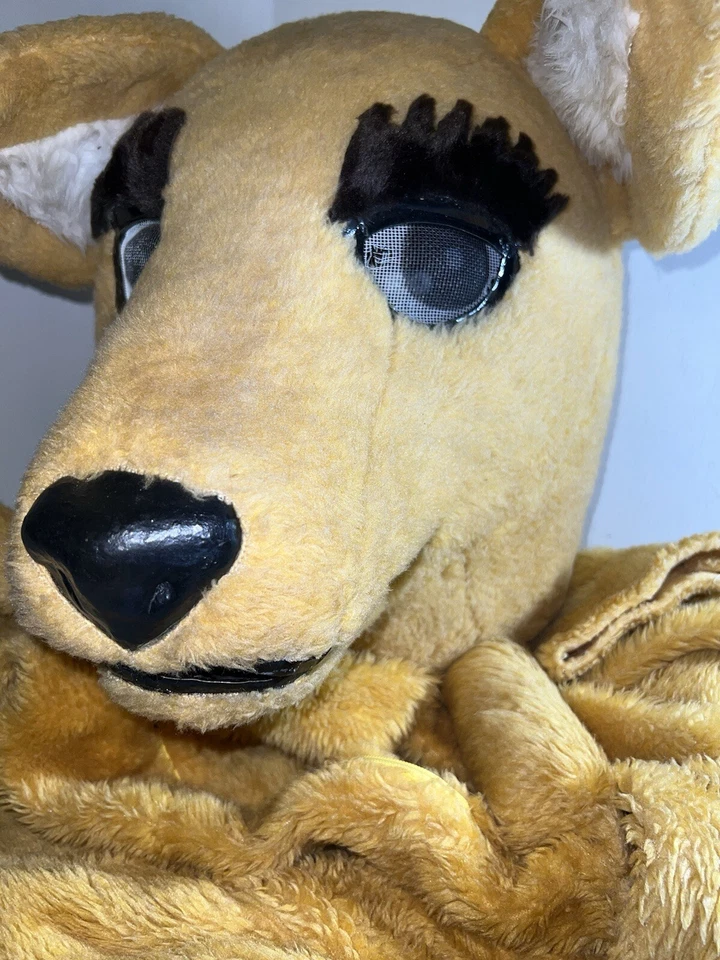 Disfraz de Canguro Mascota Juegos con disfraces Traje Peludo Carnaval Halloween Adulto De Colección  Foto 1 de 4