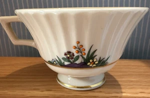 Tazza da tè/caffè (Lenox China, fiori modello rutledge, oro accento 22kt - Foto 1 di 5