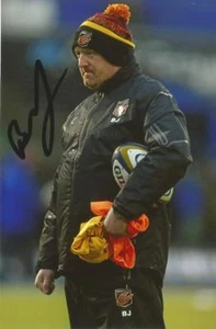 DRAGONS RUGBY UNION: BERNARD JACKMAN SIGNED 6x4 ACTION PHOTO+COA - Picture 1 of 1
