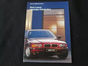 BMW Serie 7 1995 nuevo folleto alemán 740i 740i 750i E38 colorido catálogo de ventas - Imagen 1 de 6