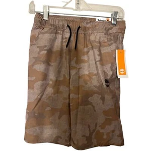 Nwt boys Timberland tan camouflage stretch shorts size medium - Picture 1 of 8