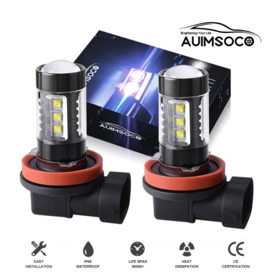2Pcs LED Fog/Driving Bulbs H11 Fog Light Xenon White 6000K High Power Lamp Combo - Image 1 of 4
