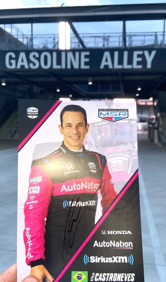 HELIO CASTRONEVES SIGNED 2021 HERO CARD INDY 500 4 TIME WINNER INDIANAPOLIS - Image 1 of 1