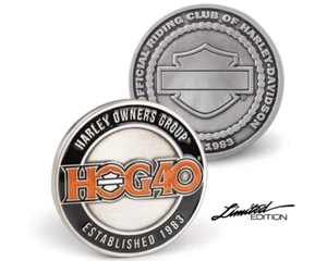 HARLEY-DAVIDSON® 40TH ANNIVERSARY HOG CHALLENGE COIN 120TH MADE IN USA - Picture 1 of 3