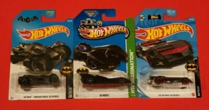 HOT WHEELS BATMAN LOT - BATMOBILE, THE BATMAN BATMOBILE, BATMAN ARKHAM KNIGHT - Picture 1 of 1
