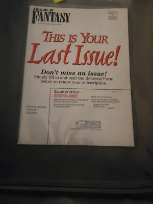 REALMS OF FANTASY February 1995 SF fantasy gaming magazine Very Good shape D&D - Image 1 of 2