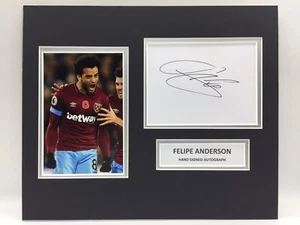 RARE Felipe Anderson West Ham United Signed Photo Display + COA AUTOGRAPH - Picture 1 of 3