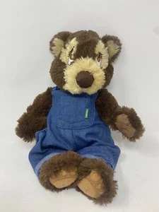 Vintage 16” PATCHES Plush Chipmunk in Blue Jean Overalls Stuffed Animal READ - Picture 1 of 5