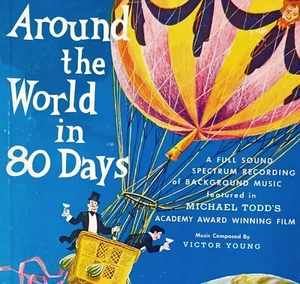 Around The World In 80 Days. Vintage Vinyl Movie Soundtrack. RARE - Picture 1 of 5