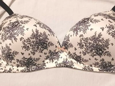 Бюстгальтер беспроводной Victoria Secret Body By Victoria с легкой подкладкой 40DD розовая полоса - Изображение 1 из 4