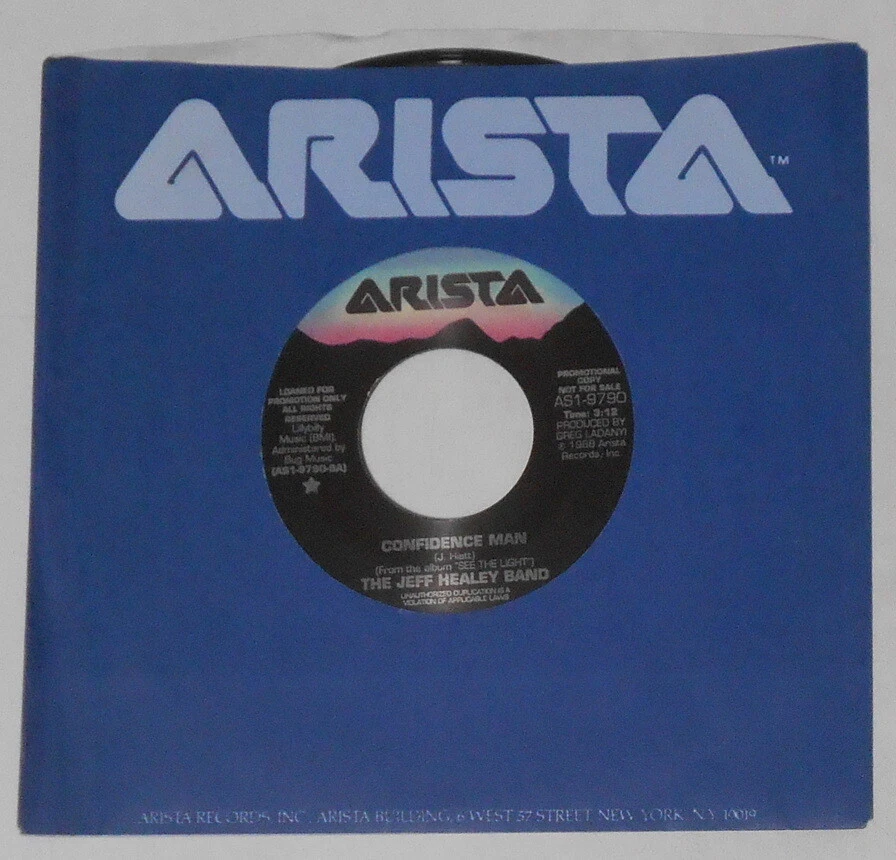 Jeff Healey - Confidence Man/same - U.S. promo 7" vinyl - Image 1 of 1