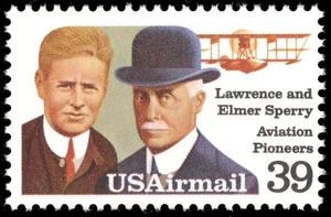 Scott C114, the 1985 39¢ Lawrence and Elmer Sperry Airmail Issue - MNH - Picture 1 of 1