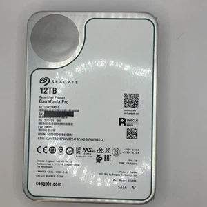 Seagate BarraCuda Pro 12TB 7200RPM SATA 3.5" HDD–ST12000DM001 - S.M.A.R.T Tested - Afbeelding 1 van 8