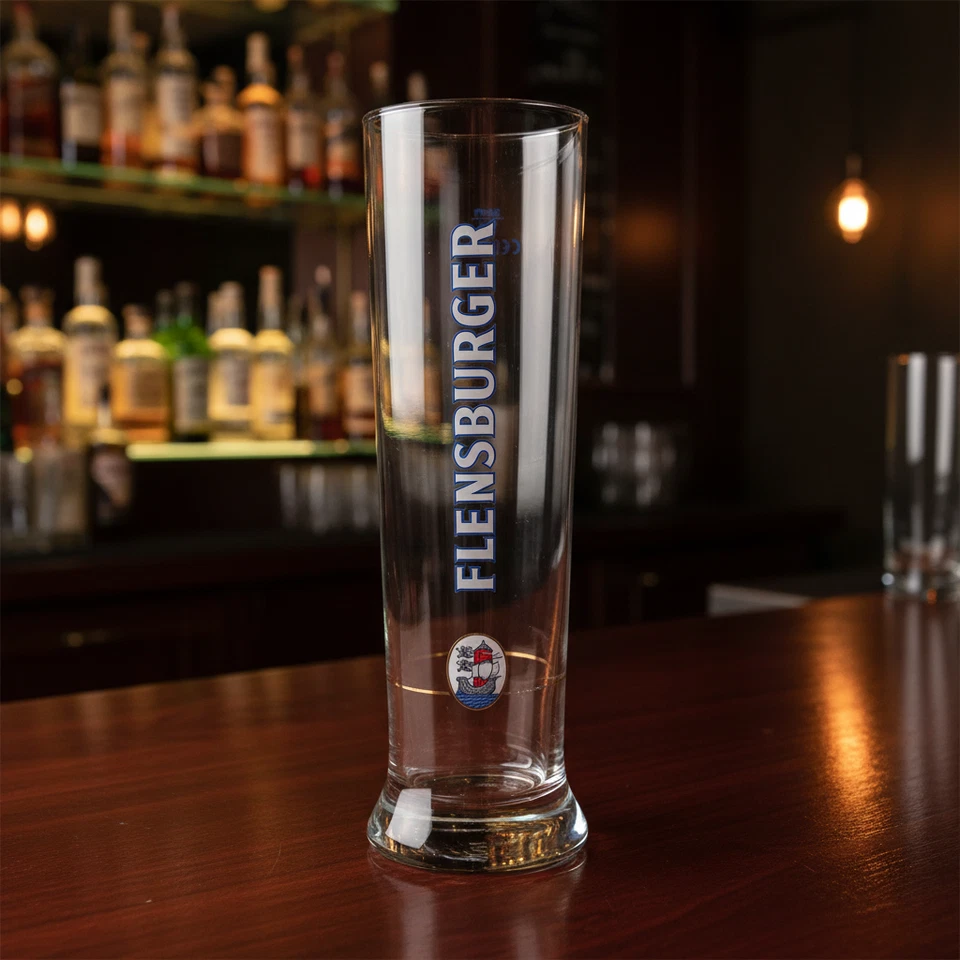 Flensburger Pilsener Bier Glas 0,5l Stange Gläser NEU - Bild 1 von 1
