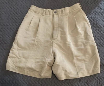 Pantalones cortos de golf Ping. Delantero plisado tostado talla 32 para hombre Foto 1 de 4