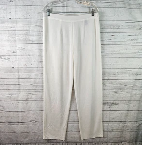 Pantalones para mujer Misook talla pequeña grande marfil tiro alto - Imagen 1 de 7