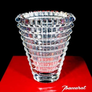 Baccarat Eye Vase S Flower Crystal About 15cm Unused with Original Box Excellent - Picture 1 of 15