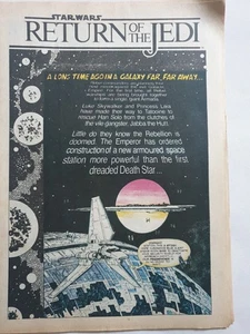 Return of the Jedi 1st 2 Issues 1983 Rare Star Wars Weekly UK Marvel Comics Poor - Picture 1 of 2