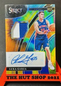 Luka Garza 2021-22 Select Rookie Patch Auto Tie Dye Prizm /25! Timberwolves! RC - Picture 1 of 7
