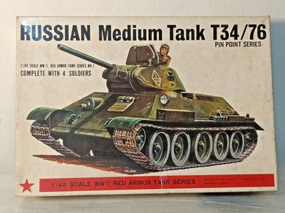 Bandai 8373 Russian Medium Tank T34/T76 1/48 - Immagine 1 di 2
