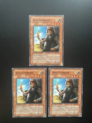 Yugioh Sand Gambler AST-069 Common 1st Edition LP X3 - Image 1 of 2