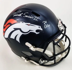 Patrick Surtain II Signed Broncos Full Size Replica Helmet Inscrib "DPOY 24" BAS - Picture 1 of 3
