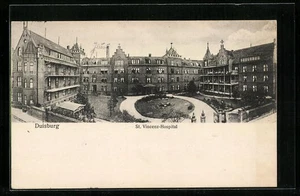Ansichtskarte Duisburg, St. Vincenz-Hospital 1916 - Picture 1 of 2