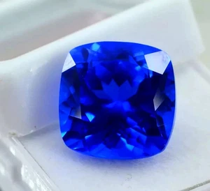 10 Ct Natural CERTIFIED Ceylon Blue Sapphire Cushion Cut Unheated Loose Gemstone - Picture 1 of 5
