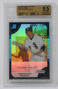 2005 Bowman Chrome Refractors #301 Tadahito Iguchi Rookie🔥Beckett 9.5 GEM MINT - Picture 1 of 7