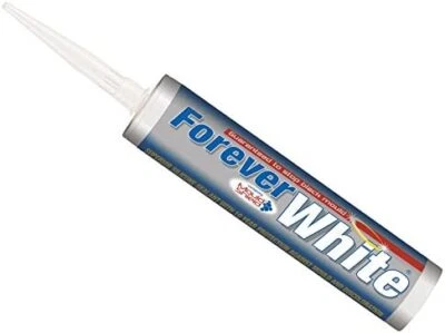 4 x Everbuild Forever WHITE Superior Anti-Mould Silicone Sealant 10 Yr Guarantee