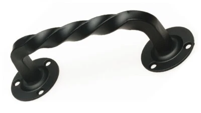 Door Handle Black Screw-On Handle Gate Handle for Screw-On 100-240 mm Antique - Image 1 of 3