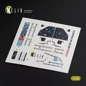 KeliK K35004 Scale 1:35 MI-4 interior 3D decals for Trumpeter kit for model kit - Picture 1 of 24