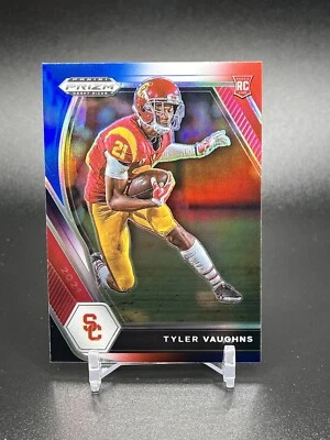2021 Panini Prizm Draft Picks Tyler Vaughns RC Red White Blue Prizm Rookie - Image 1 of 2