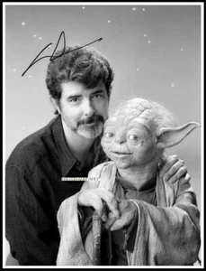 George Lucas, Autographed, Pure Cotton Canvas Image. Limited Edition (GL-100) - Imagen 1 de 1