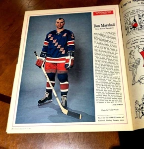 1966-67 Weekend Magazine Don Marshall Full Magazine New York Rangers Star Weekly - Bild 1 von 3