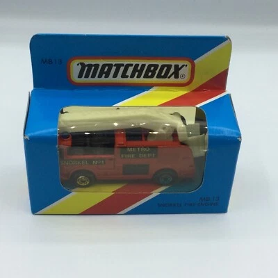 Matchbox 1-75 MB13 Snorkel Fire Engine MIB Unpunched - Image 1 of 4