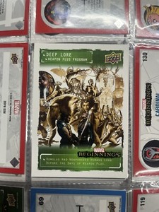 2022 UD Marvel Beginnings Deep Lore Weapons Plus #DLWP12 Romulus
