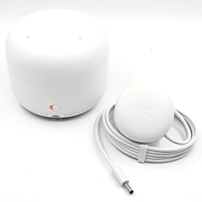 GOOGLE NEST MESH WIFI POINT 1-Pack H2E BLUETOOTH WI-FI SMART SPEAKER W3279 R - Image 1 of 4