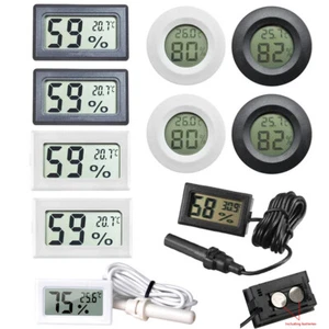 Mini LCD Digital Temperature Humidity Meter Detector Thermograph for Indoor Room - Picture 1 of 24