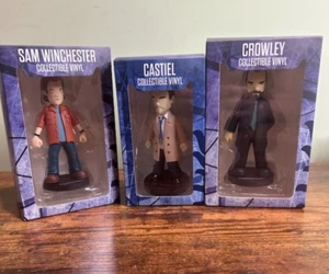 Supernatural Crowley Sam Winchester Castiel Vinyl Figure CultureFly 2018 Lot x3 - Picture 1 of 6
